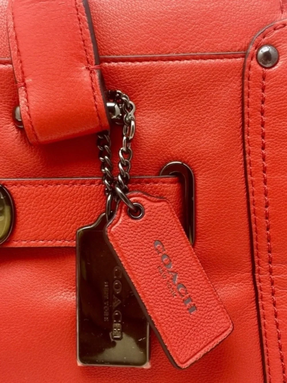Coach Grain Leather Tote Bag New $550
